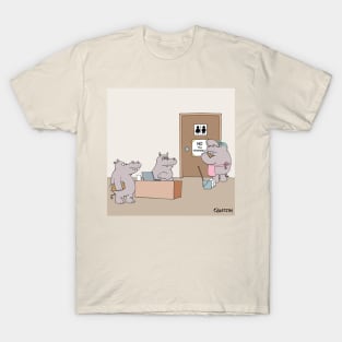 Hippo's at the office T-Shirt